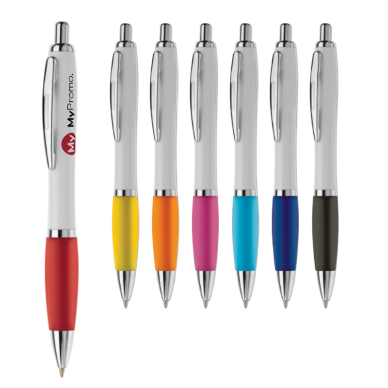 Kugelschreiber | ABS-Kunststoff und Metall | Farbiger Griff